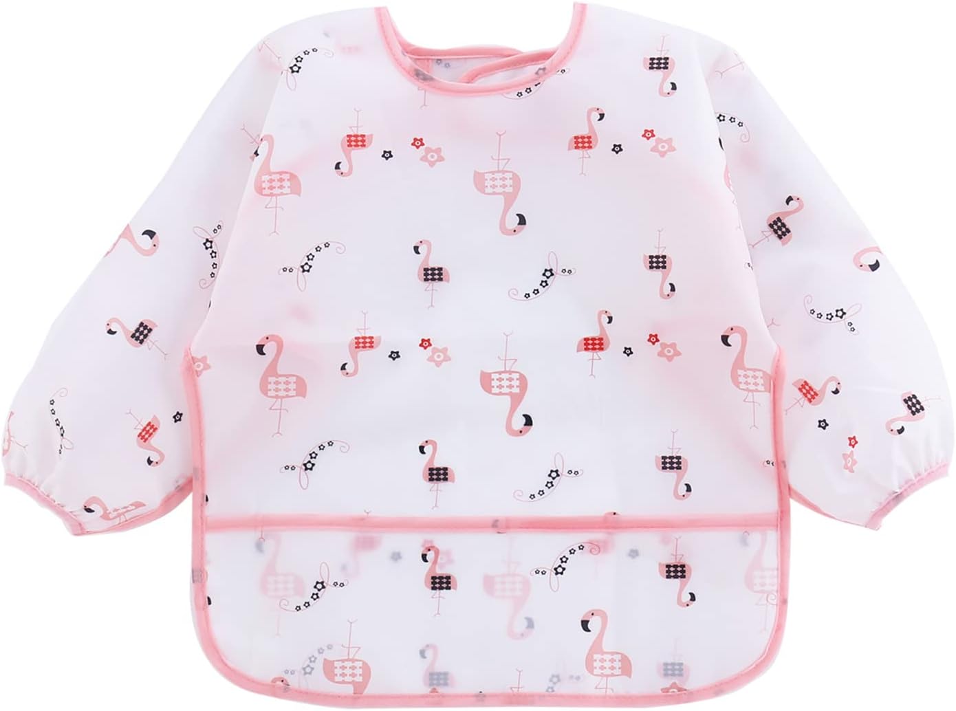 PandaEar 5 Pack Long Sleeve Bibs| Waterproof Full Bib with Sleeves for Babies Infant Toddler 6-24 Months| Mess Proof Baby Smock for Eating| Baby Apron for Feeding - Image 3